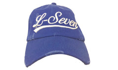 Distressed Royal Blue  L-Seven Dad Cap