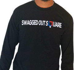 Black L-Seven Swagged Out Square Long Sleeve Tee