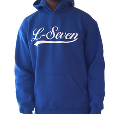 L-Seven Heavy Fleece Cursive Script Hoodie