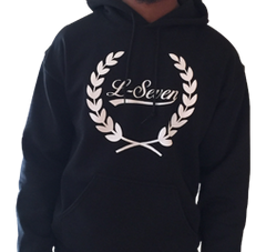 L-Seven Heavy Fleece (Black) Wreath Hoodie