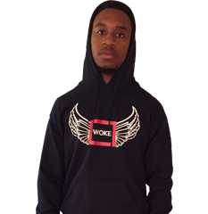 Navy L-Seven Heavy Fleece Woke Square Hoodie