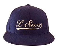 L Seven Cursive Script Fitted Cap