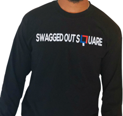 Black L-Seven Swagged Out Square Long Sleeve Tee