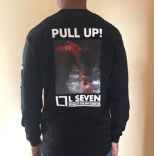 Black L-Seven PULL UP Long Sleeve Tee