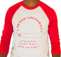 L- Seven University Dri-Tech Baseball Shirt